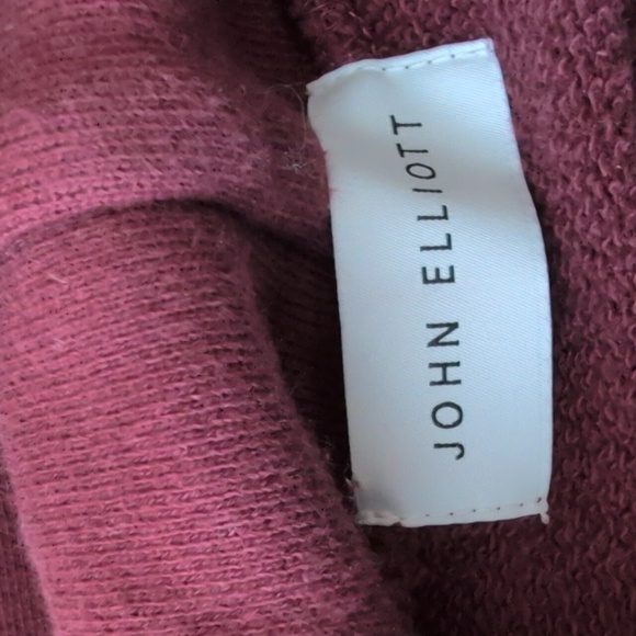 John Elliott - Beach Loopback Cotton-Jersey Hoodie - Burgundy - Picture 9 of 10